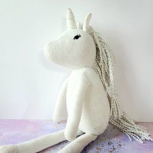 Pillowfort Stuffed Unicorn - White Plush Unicorn